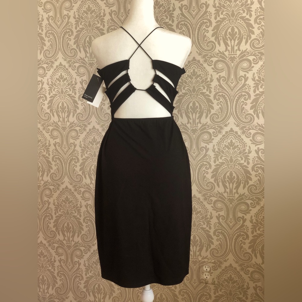 New LBD with tags, black, backless, cocktail dress.